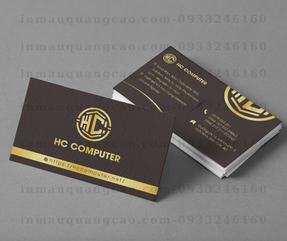 Mẫu card visit danh thiếp dịch vụ sửa chữa máy tính